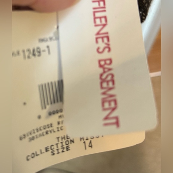 NWT old stock Vintage Theo Miles women’s wool blend brown polka dot blazer 14 - Picture 10 of 11